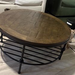 Roslin Coffee Table (Rustic Solid Wood) 