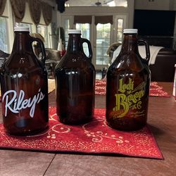 Beer Growlers - Rileys / Lodi Brewery / Plain