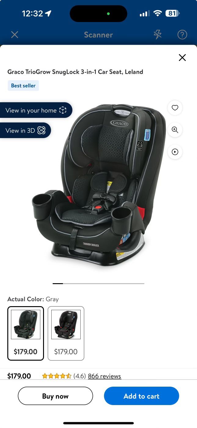 Graco 3-in-1 Car seat