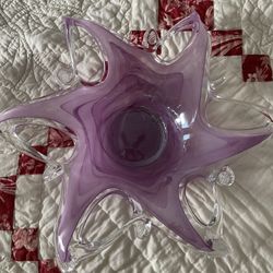 Two Crystal Decorative Bowls