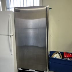 Electrolux Upright Freezer With Ice Maker Stainless Steel 