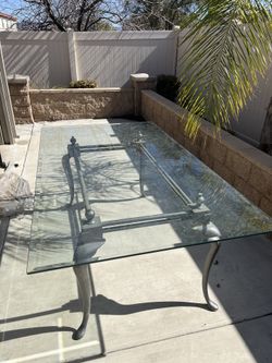 Outdoor Glass Table