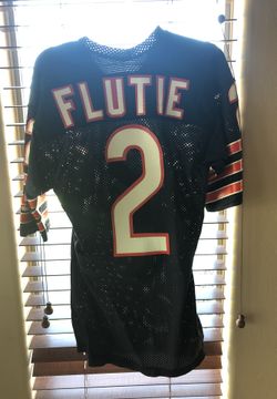 Doug Flutie authentic game cut rookie year jersey. Chicago Bears cubs Blackhawks White Sox Bulls