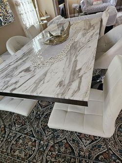 Marble dining table