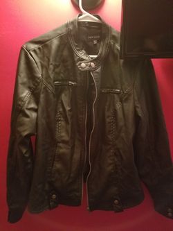 Womens XXL pleather jacket