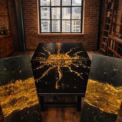 Custom Art Expandable Dining Table (HENREDON)