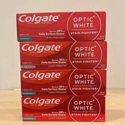Colgate Optic White toothpaste 4.2 oz: $2 each