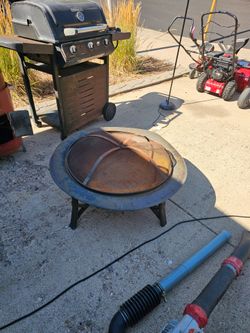 Small black fire pit
