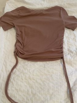 Brown Tie T shirt Size S