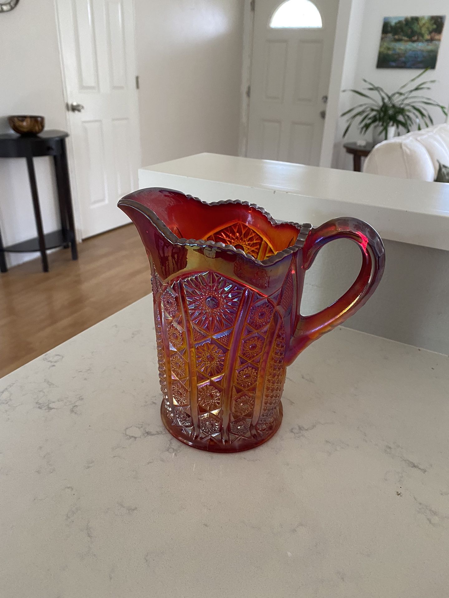 Carnival Glass pitcher