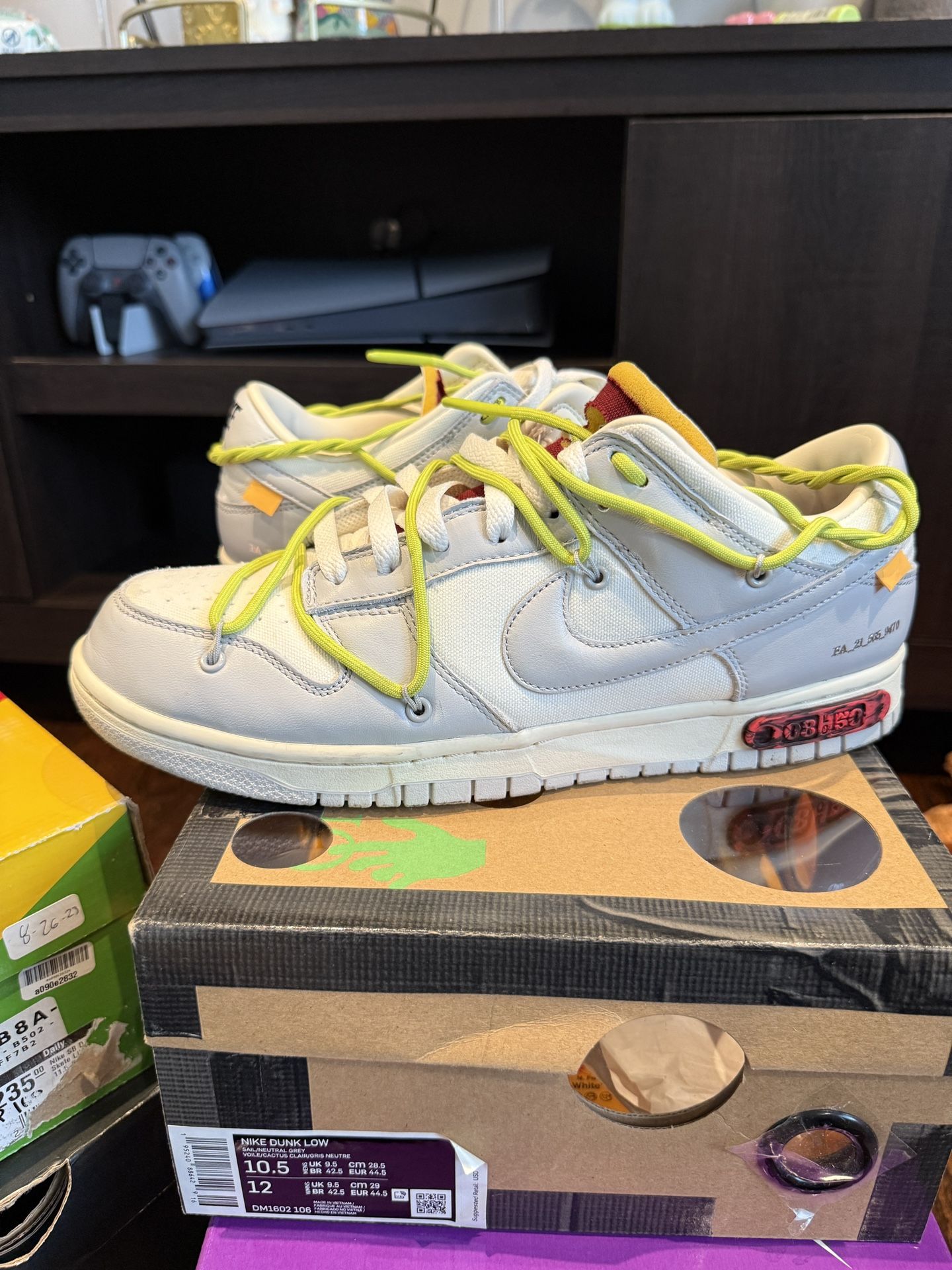 NIKE OFF WHITE DUNK LOT 8 Sz 10.5