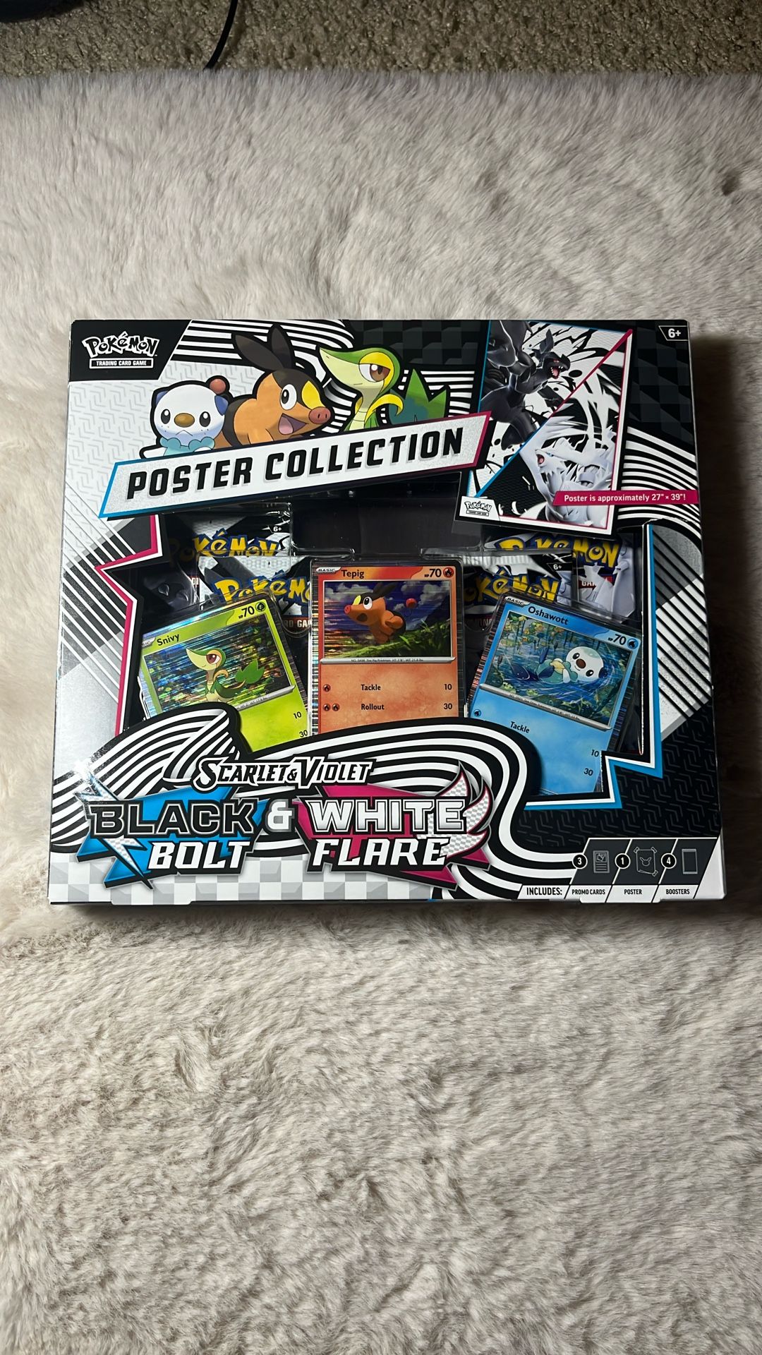 Pokemon Scarlet & Violet Black Bolt & White Flare Poster Collection *NEW* SEALED!