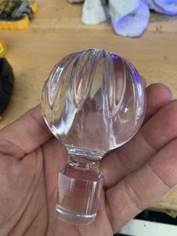 Glass bottle top from Italy