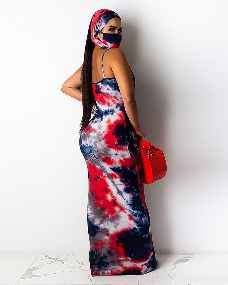 Maxi Dress with Matching Face Mask