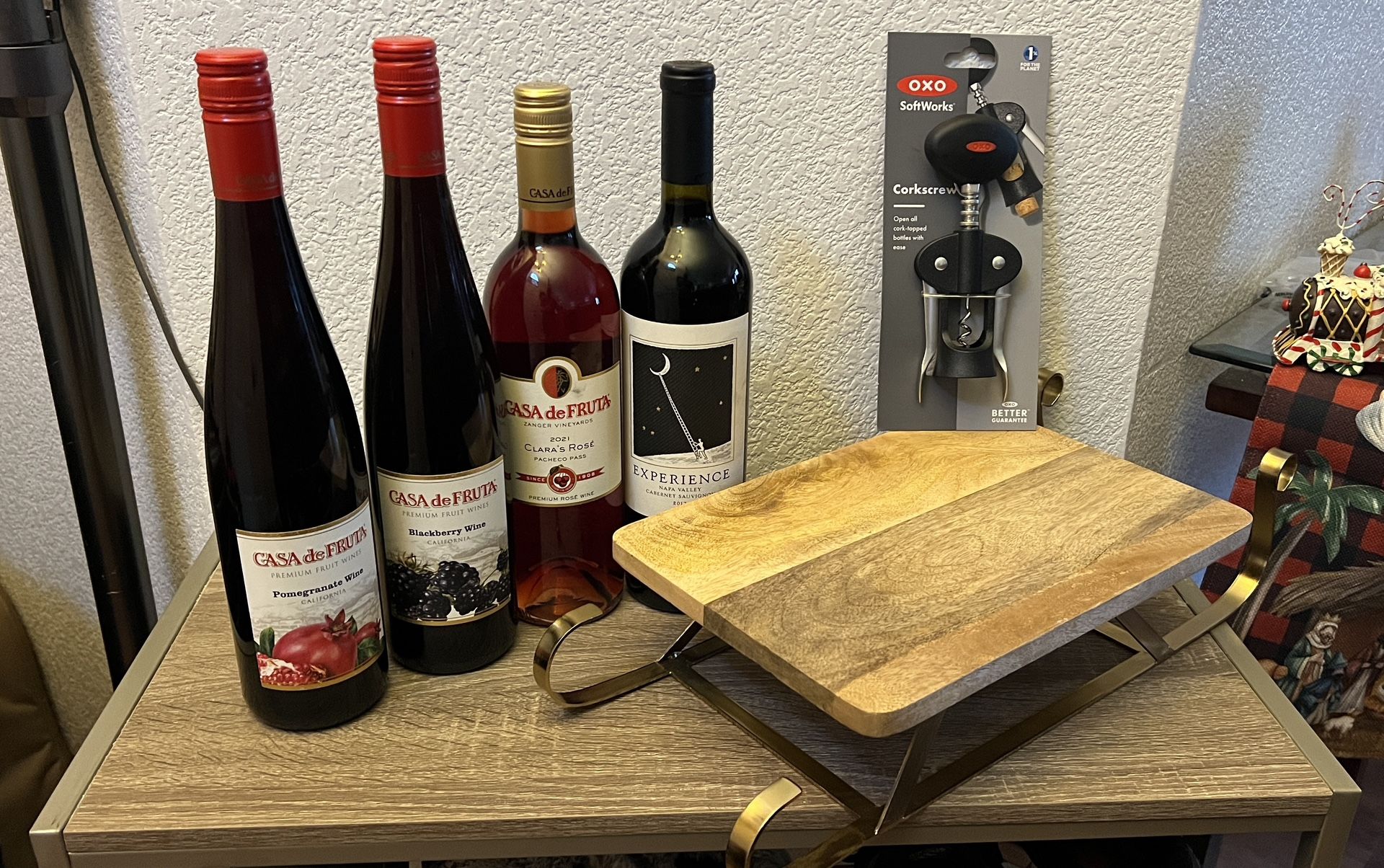 Wine And Sleigh Cheese Charcuterie Board Oxo Crock Opener