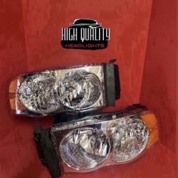 Dodge Ram 2002. 2005 Headlights.