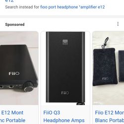 Fiio Portable Headphone Amplifier E12 Like New 