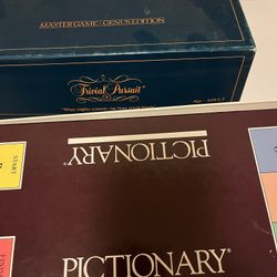2 Board Games. Pictionary and Trivial pursuit. Both For $5.00