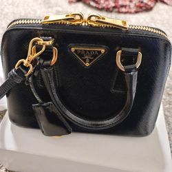 Prada Promenade Bag Saffiano Leather Mini