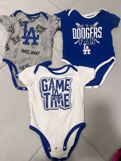 LA Dodgers Baby Onesie Set of 3