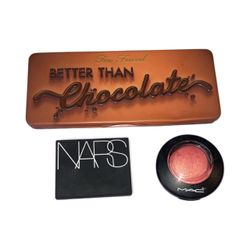 Two faced Eyeshadow Palette, NARS And MAC blush 
