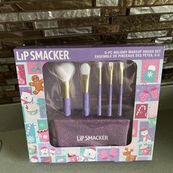 BRAND NEW LIP SMACKER 6 PIECE MAKEUP BRUSH SET 