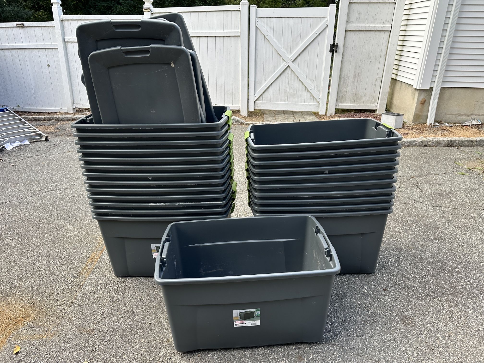 Sterilite 35 Gallon Latch Totes - 4 Available With Lids- $5ea