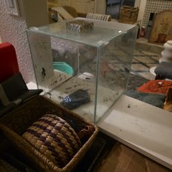 Imagitarium Open-Glass Frameless Cube Aquarium Tank, 6 Gallon
