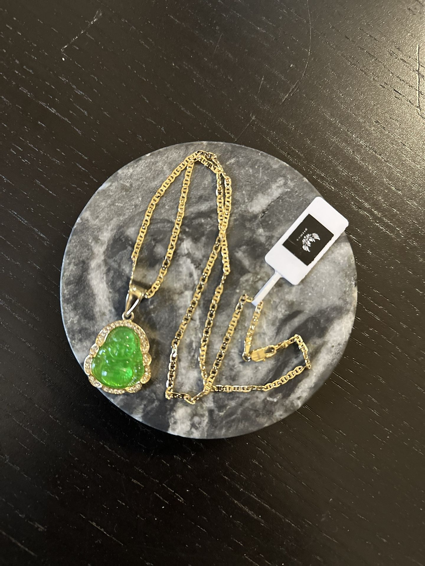 Green Buddha Necklace
