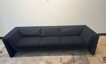 Dark Gray Boucle 3-Seat Sofa Cuatom Design - Modern Furniture - No Credit Needed - BRAND NEW Furniture