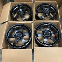 New 16 Inch Rays Volk Racing TE37 Style Rims Wheels 16x7 +42 (4x100)