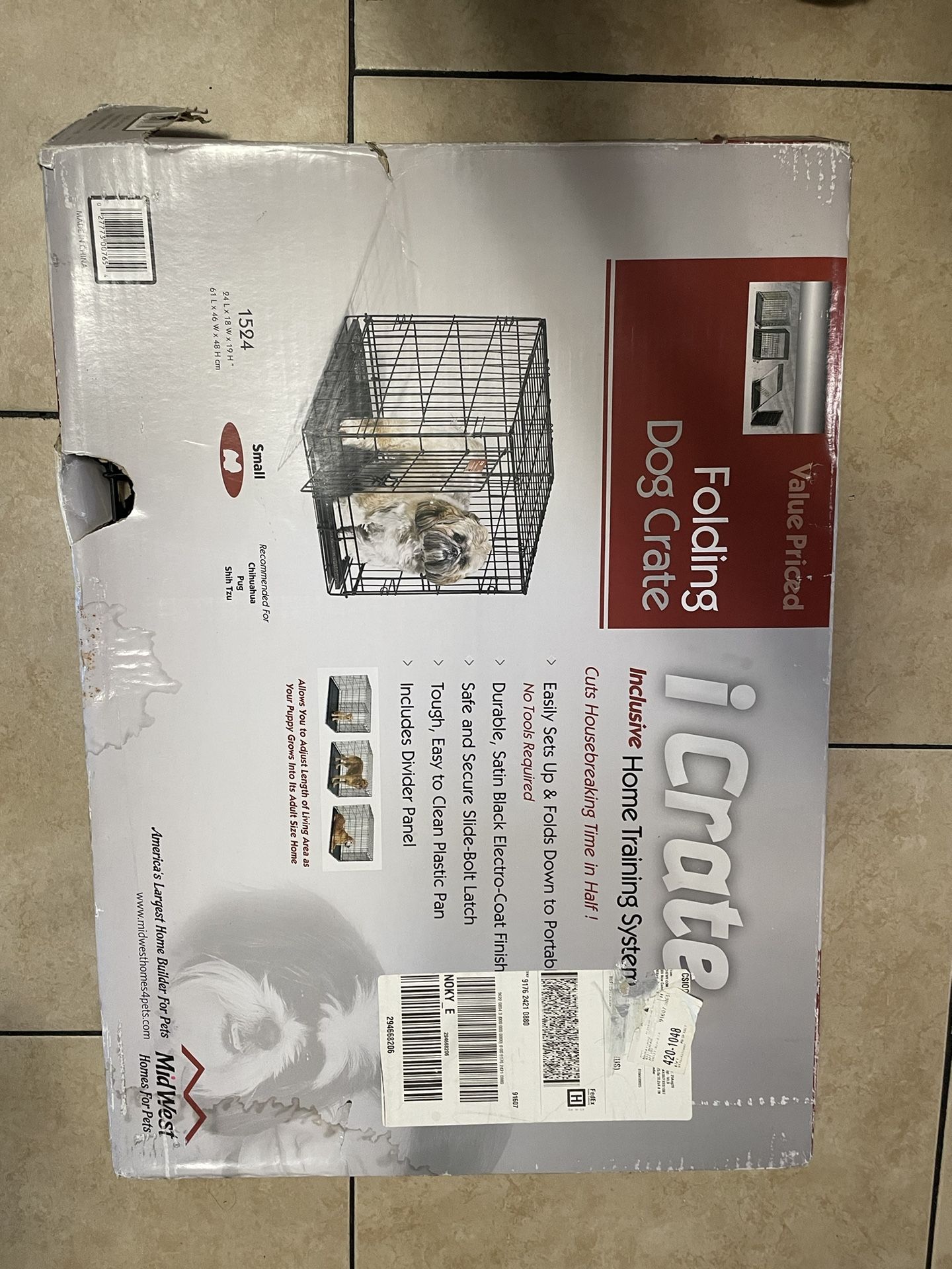 Icrate Folding Dog Crate