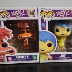Funko Pop Inside Out 2 Anxiety And Joy 