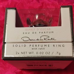OSCAR de la RENTA SOLID Perfume RING w REFILL