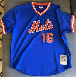 Mitchell & Ness Cooperstown Dwight Gooden #16 Mets BP Jersey – Royal (48/XL)