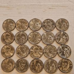 20 Different President Golden Dollars Coins Collectibles 
