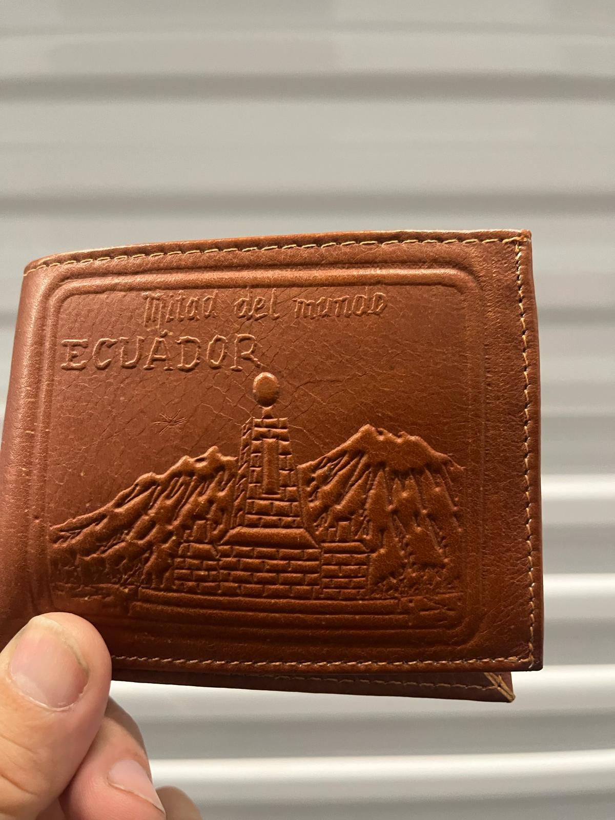 Ecuadorian leather wallet. 15 bucks.