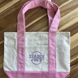 NEW Trader Joes Pastel Mini Tote Bag