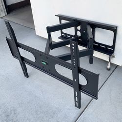 (New) $40 Full Motion TV Wall Mount Bracket 37-75 Inch TVs, Dual Arms Tilt Swivel Articulating Max 110lbs 