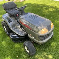 Mulching Riding Lawn Mower With Available Lawn Leaf Sweeper 