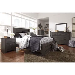 Brinxton Queen Panel Bed with Mirrored Dresser Half-Price Special
