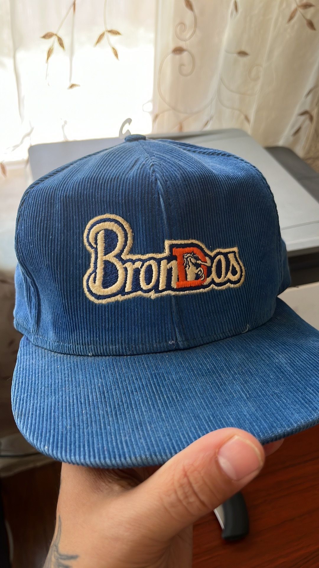 Vintage Denver Broncos Corduroy Hat