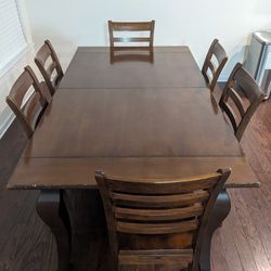 Expandable Dining Table With 6 Chairs
