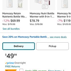Momcozy Retain Nutrients Bottle Warmer, 9-in-1 Baby Bottle Warmer with Night Light, Accurate Temperature to Preserve Fullest Nutrients in Breast Milk,