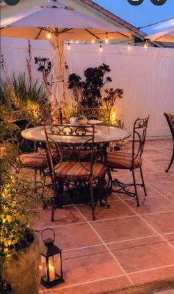 "WROUGHT IRON PATIO SET" !!