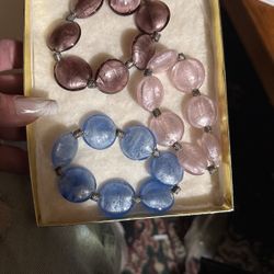 3 Piece Glass bracelet