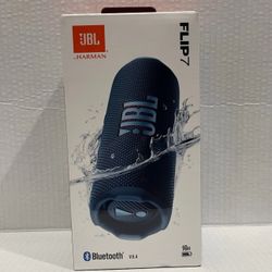 JBL Flip 7 Bluetooth Portable Waterproof Speaker - Blue - Brand New
