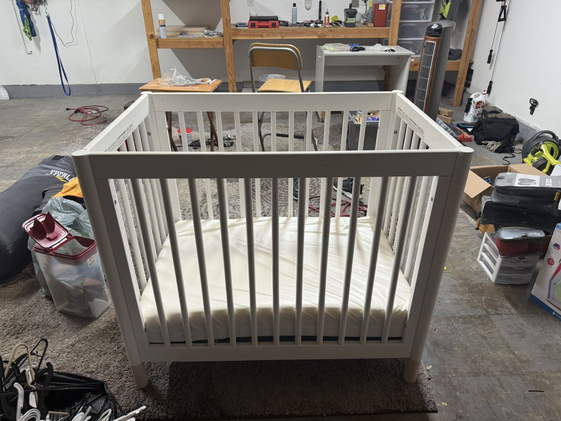 Mini baby Crib With Mattress