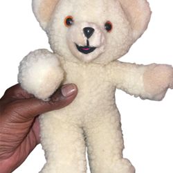 Snuggle Teddy Bear Plush Russ Berrie Vintage 1986 Stuffed Animal Toy 10 inch