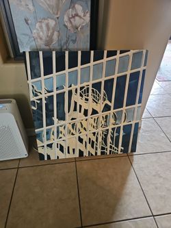 Large Painted Canvas